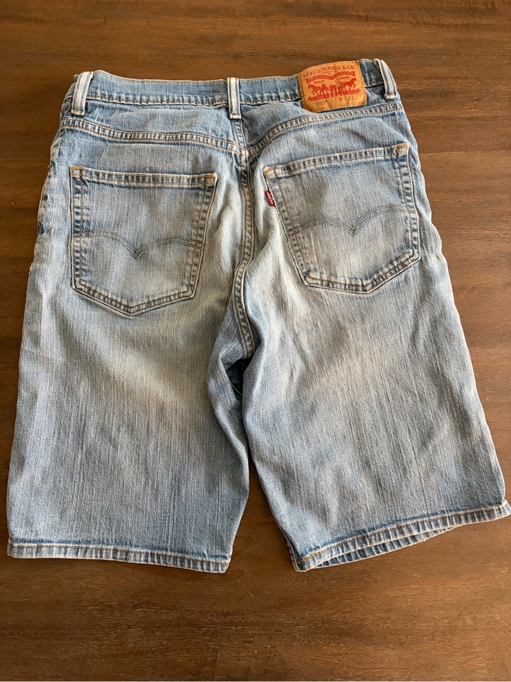 Levi's Pale Blue Denim Jorts